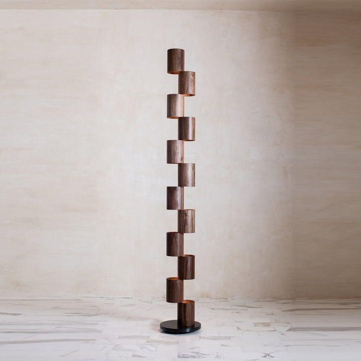 Sculptural Column Floor Lamp