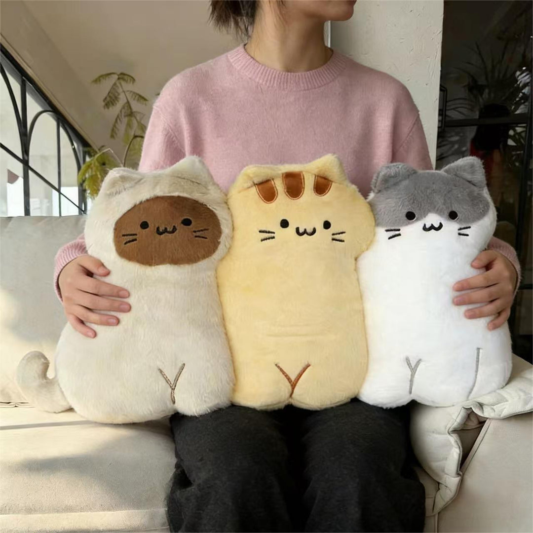 Plush decorative pillow in animal cartoon shape with extra soft filling and non-slip back