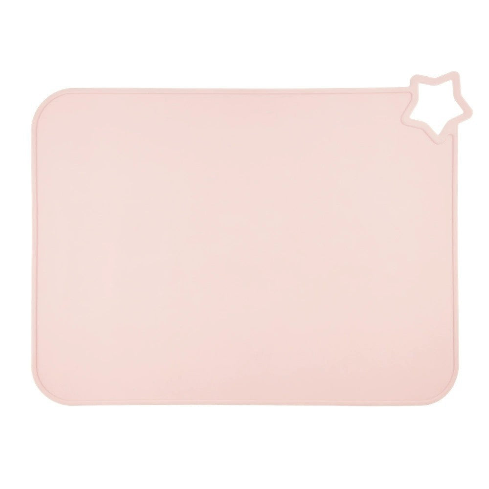 Silicone Placemat with Raised Rim, Non‑Slip Backing and Star Hook
