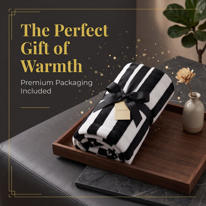 Luxury Striped Throw Blanket