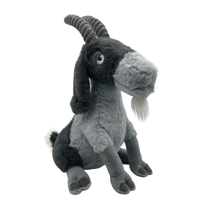 Plush Realistic Horned Mountain Goat Stuffed Animal with Soft Fur Kalsten