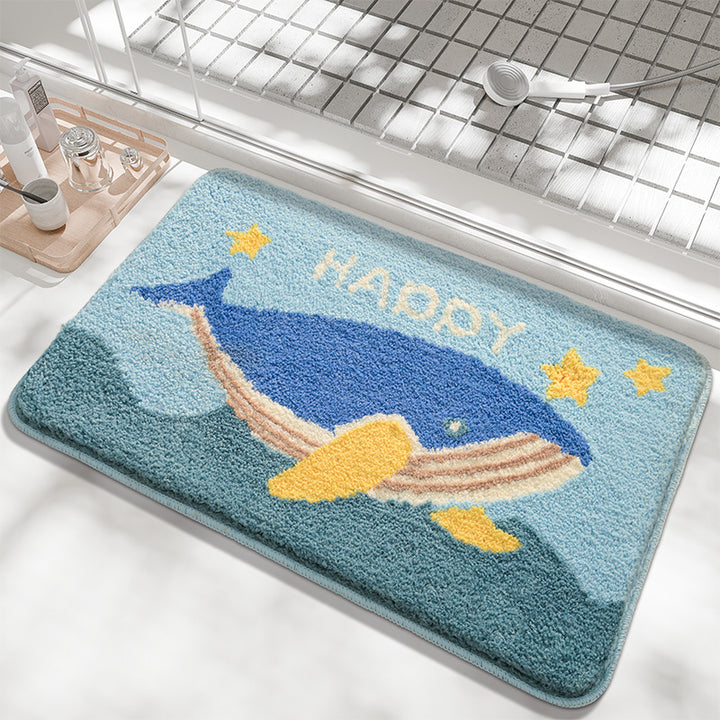 Floral Patterned Bath Mat Kalsten