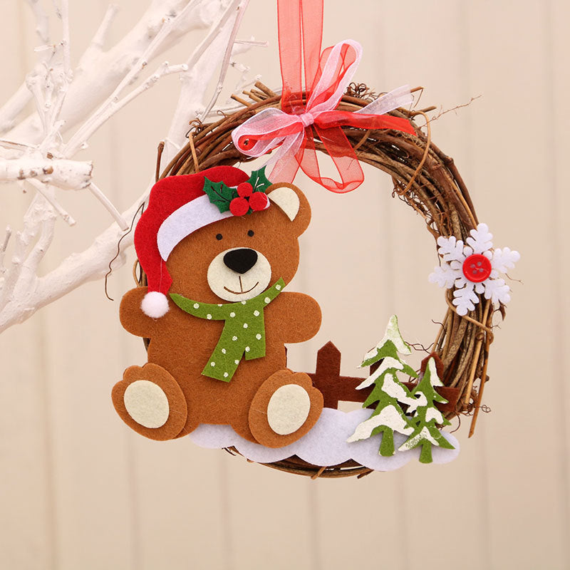 Felt Snowman Christmas Wreath Kalsten