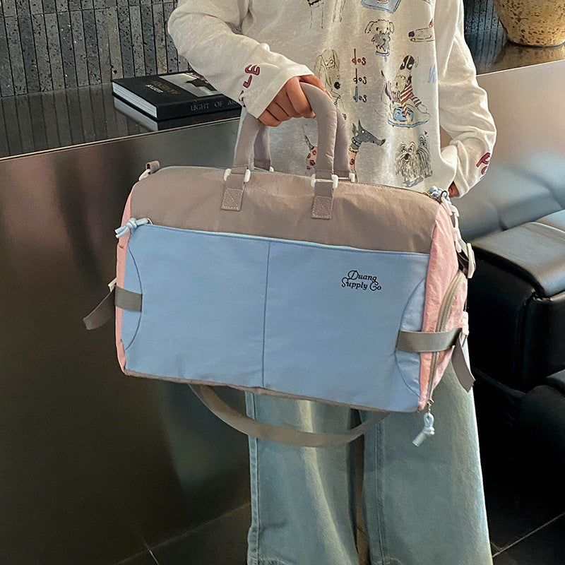 Color-Blocked Travel Duffel