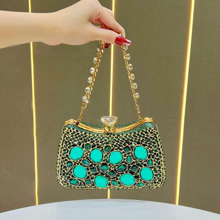Opulent Bejeweled Evening Clutch