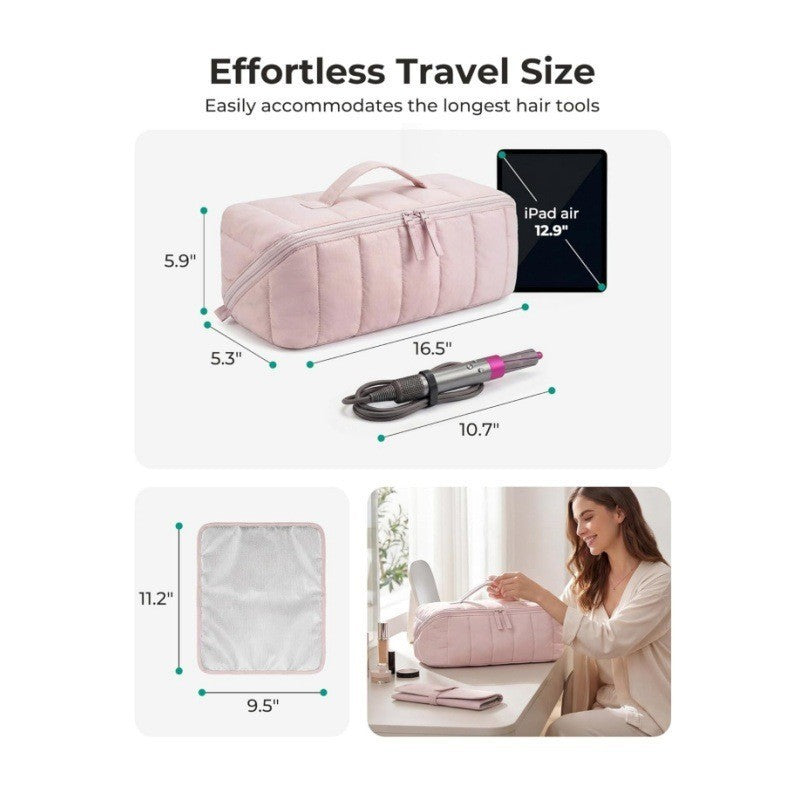 Padded cosmetic bag with organizer Kalsten