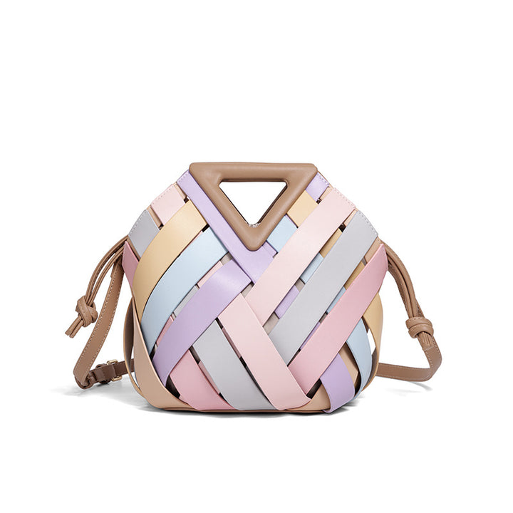 Handcrafted Woven Leather Shoulder Bag Kalsten