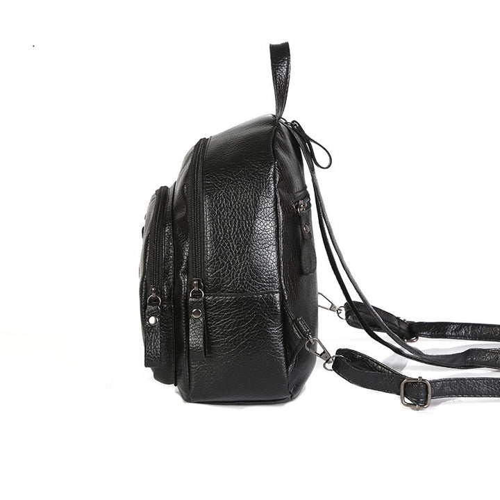 Stylish Leather Mini Backpack Kalsten