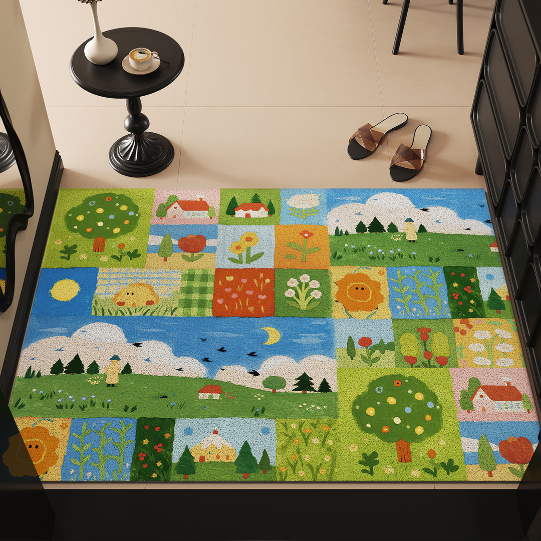 Playful Dog-Themed Area Mat