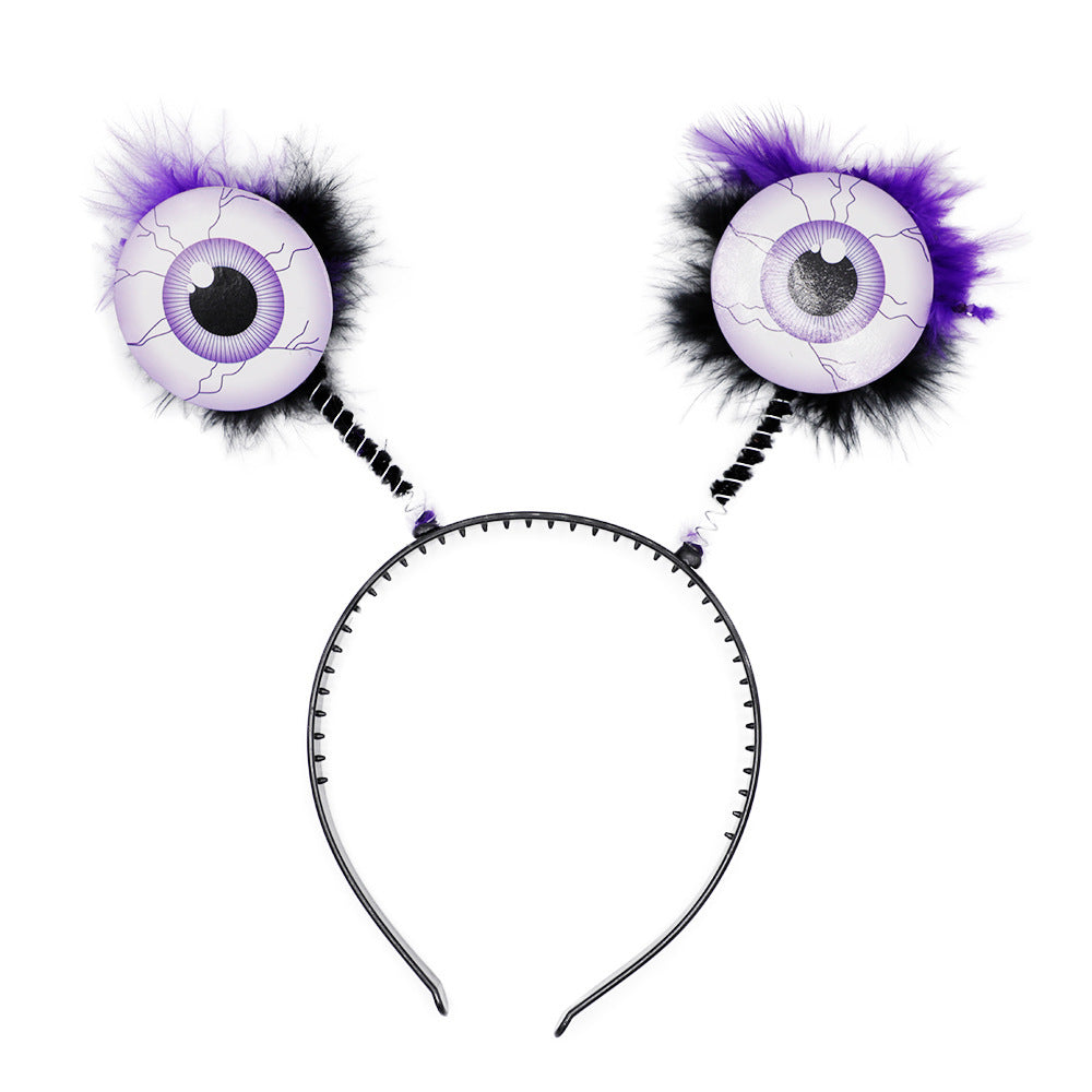 Funny headband with eye motifs