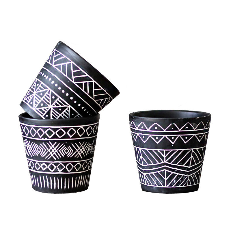 Decorative plant pots in Ethno style Kalsten