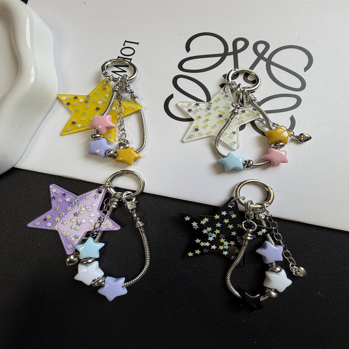 Star-Themed Charm Keychain Kalsten