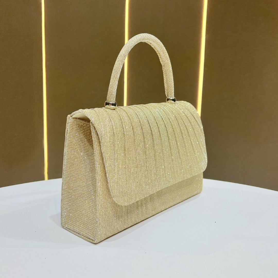 Pleated Evening Handbag