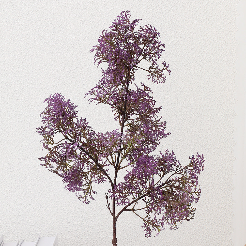 Artificial flower branch with delicate purple flowers