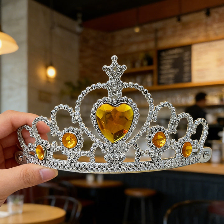 Elegant Crystal Tiara and Scepter Set