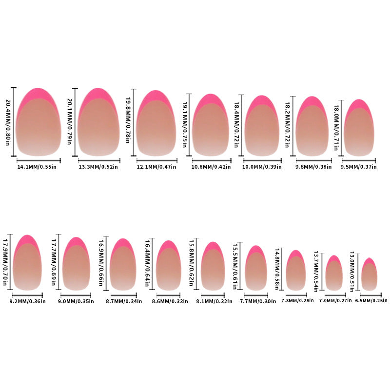 Acrylic nail set with elegant tips and creative color accents Kalsten