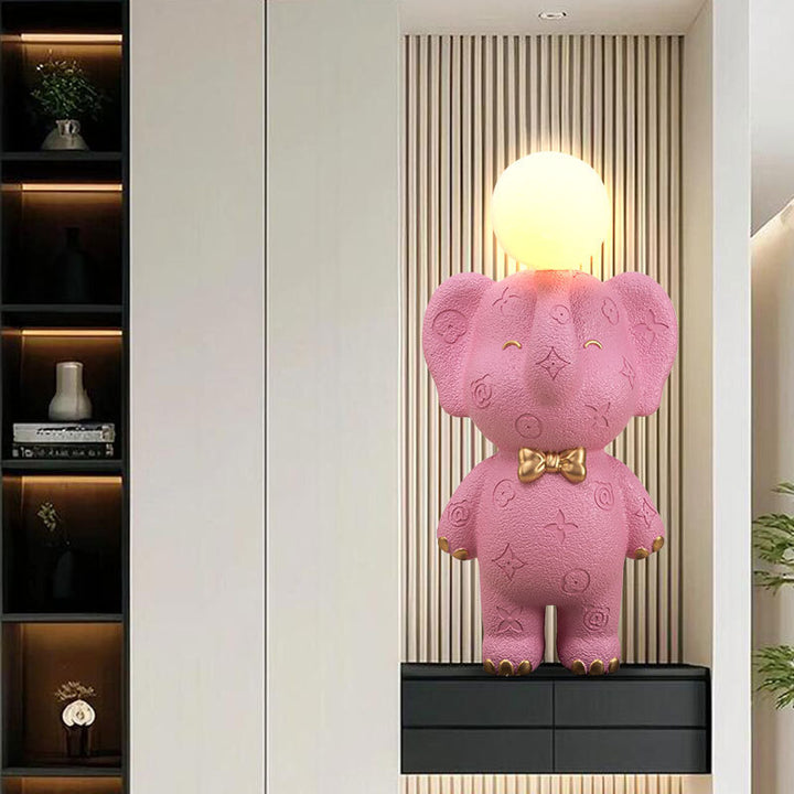Decorative Elephant Lamp for Indoor Home Display