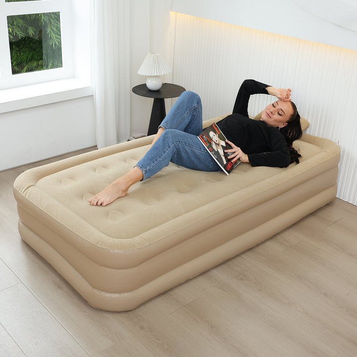 Women's Inflatable Comfort Mattress with Velour Surface Kalsten