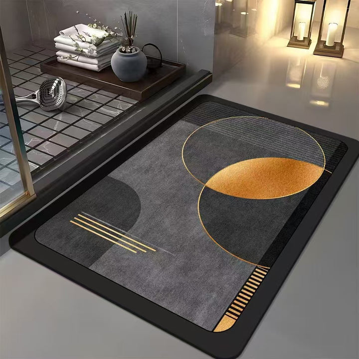 Geometric Patterned Bath Mat