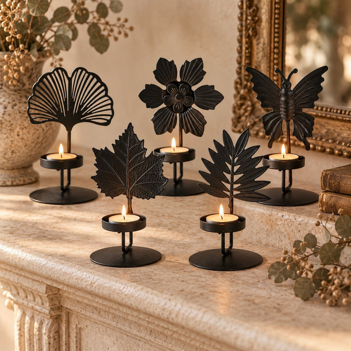 Leaf-shaped Candle Holder