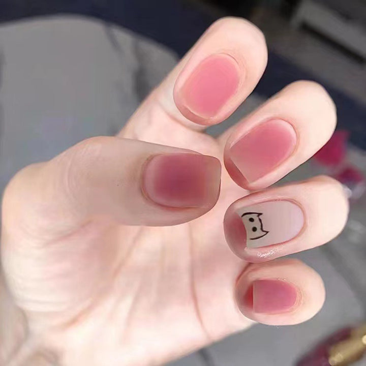 Cute Cartoon-Themed Press-On Nail Art Set