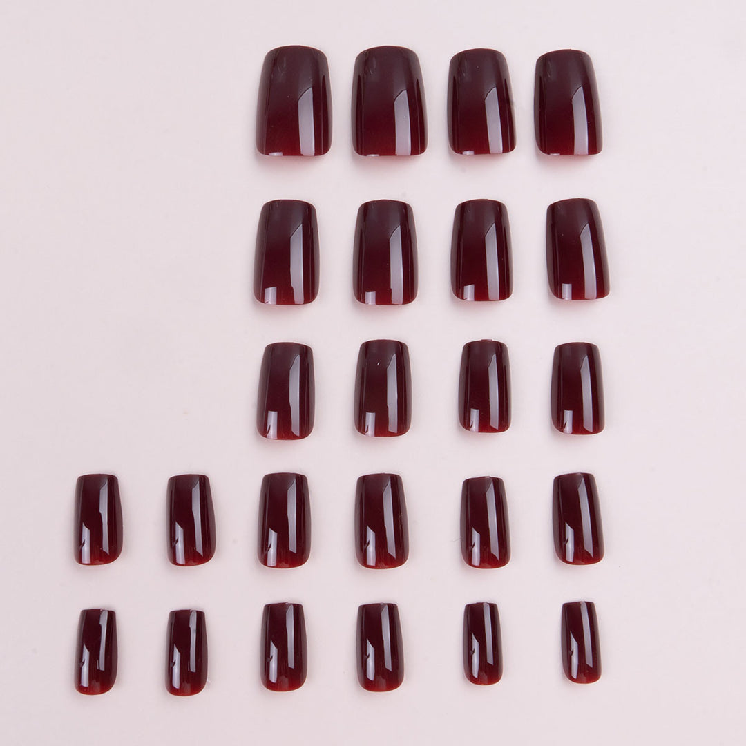 Glossy Square Press-On Nails  1791110706