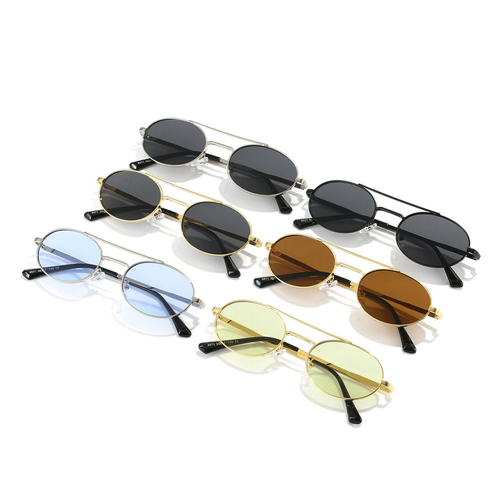 Women's Fashion Oval Sunglasses in Minimalist Design Kalsten