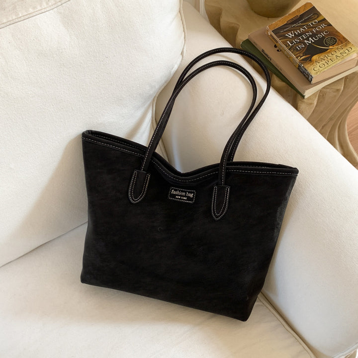 Elegant Faux Leather Tote Bag Kalsten