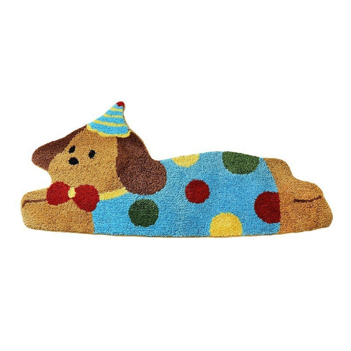 Playful Dog-Themed Plush Area Rug Kalsten