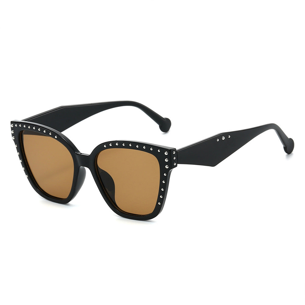 Oversized Fashion Cat-Eye Sunglasses with Rhinestone Details Kalsten