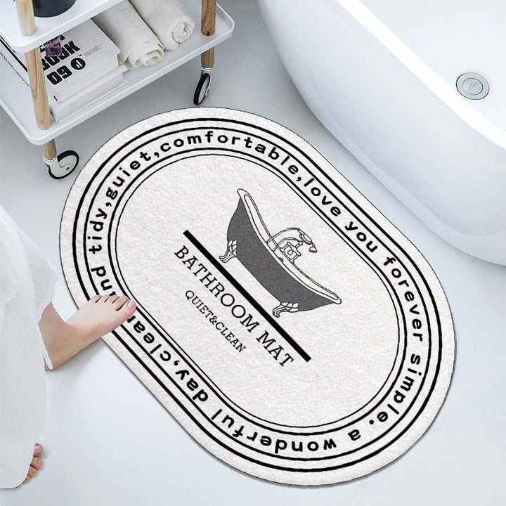 Floral Inspirational Welcome Mat