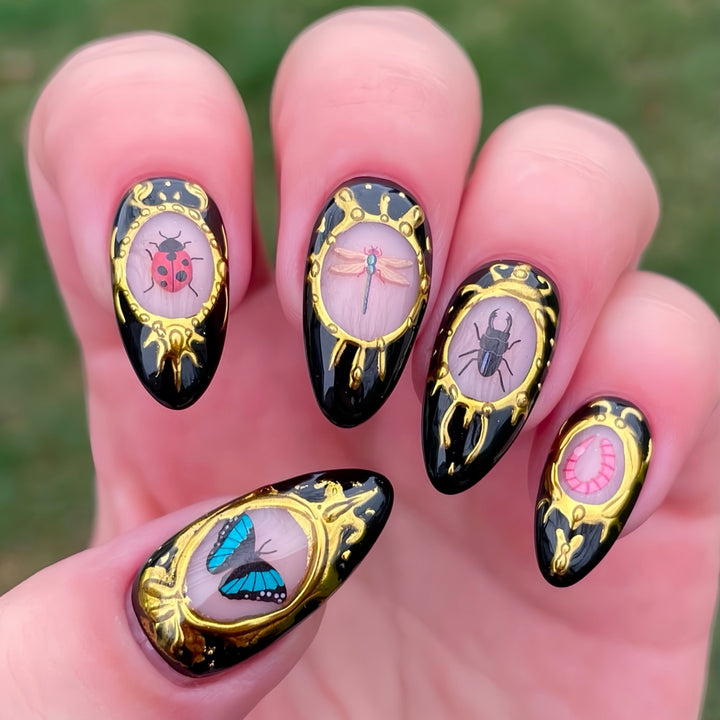 Ornate Insect-Themed Nail Art Extensions Kalsten