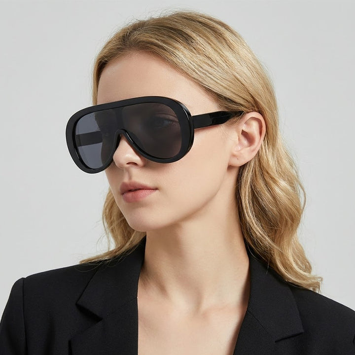 Ladies fashionable sunglasses with wide frame Kalsten