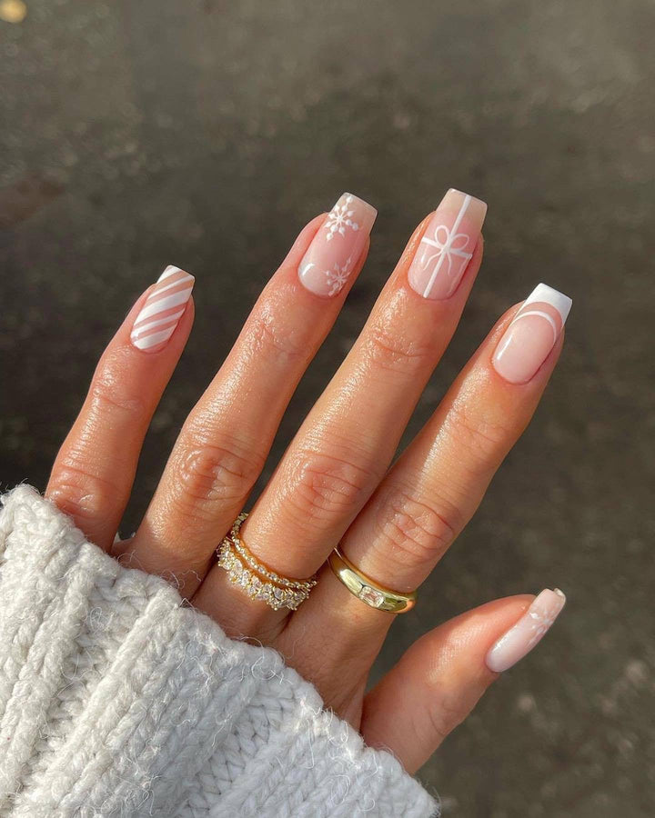 Artistic Winter-Themed Nail Art Kalsten