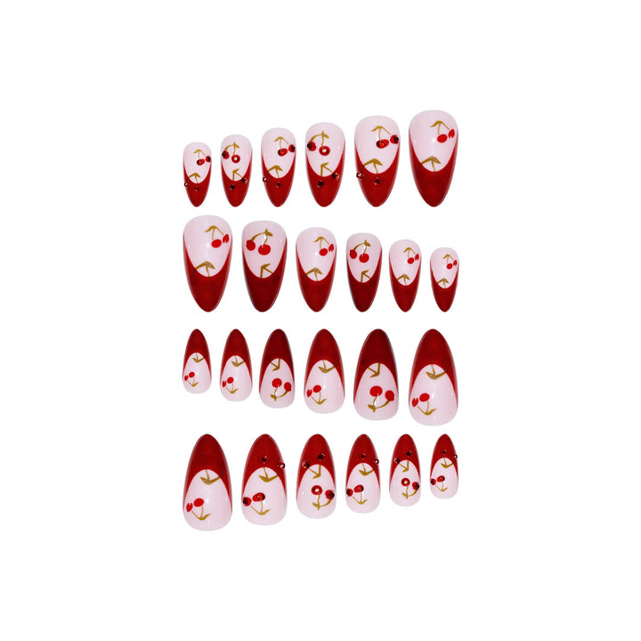 Artistic Cherry Blossom Press-On Nail Set Kalsten