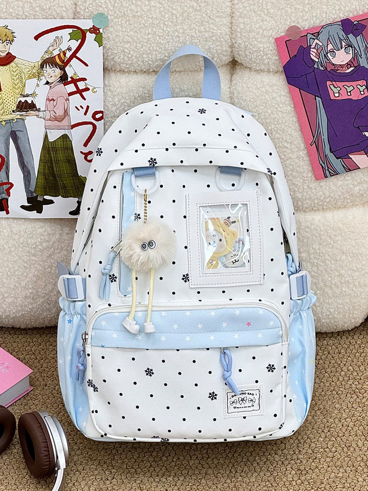 Casual Snowflake Print Backpack Kalsten
