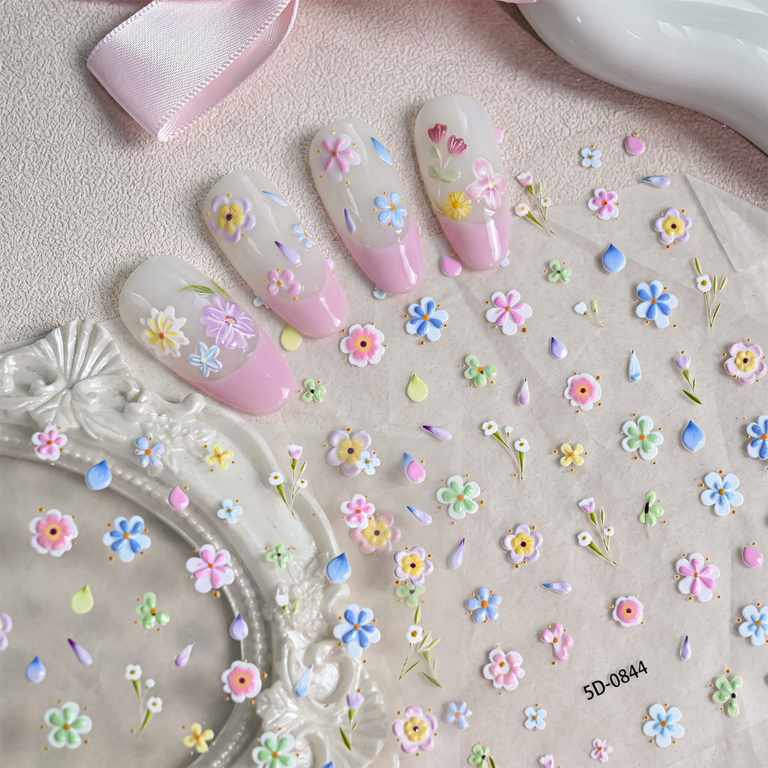 Floral Nail Art Stickers