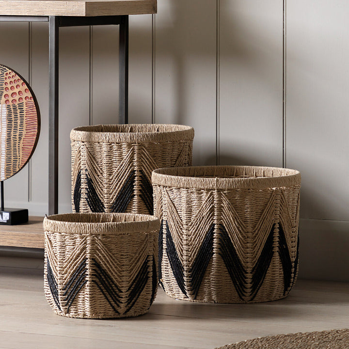 Handcrafted Natural Fiber Storage Basket Kalsten