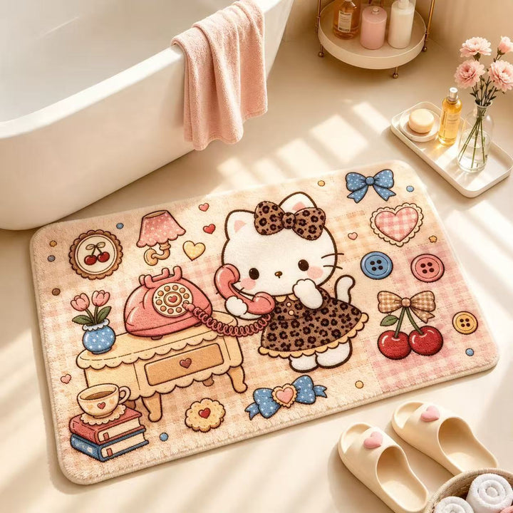Cute Cartoon-Themed Bathroom Mat