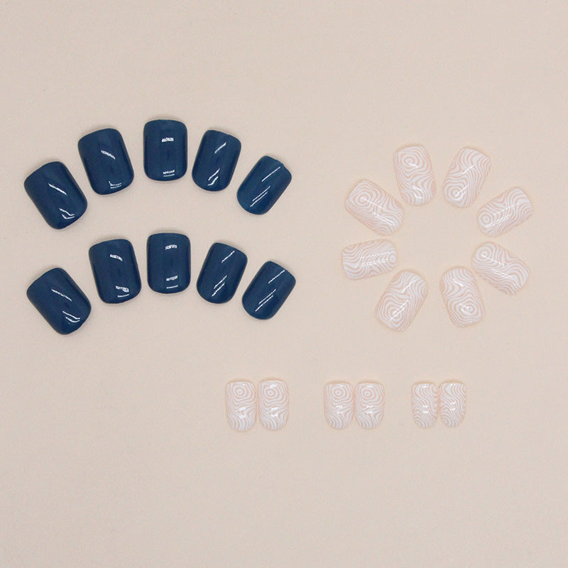 Textured Geometric Nail Art Extensions Kalsten