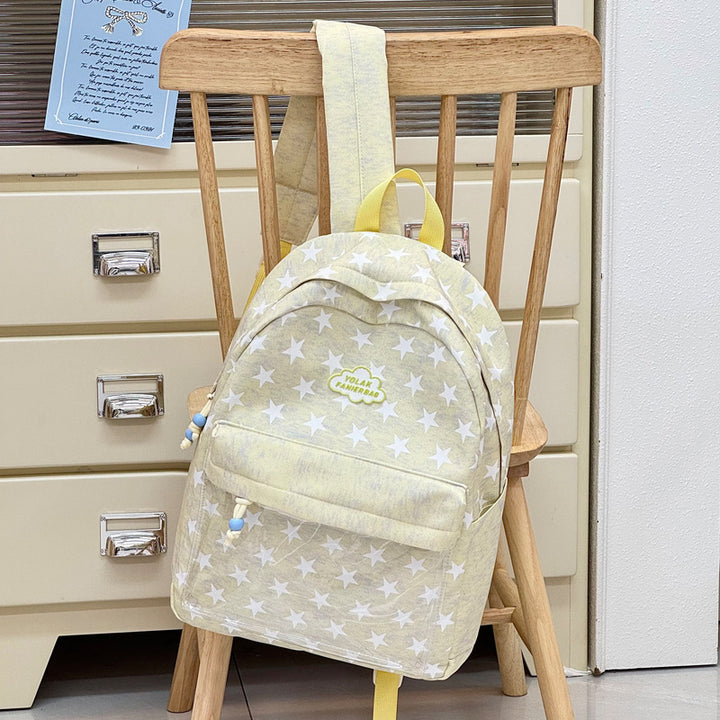 Transparent Window Star-Print Backpack Kalsten