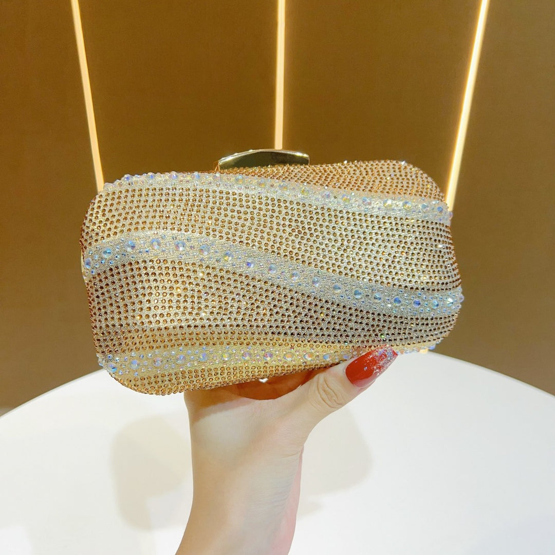 Rhinestone-Studded Clutch Purse