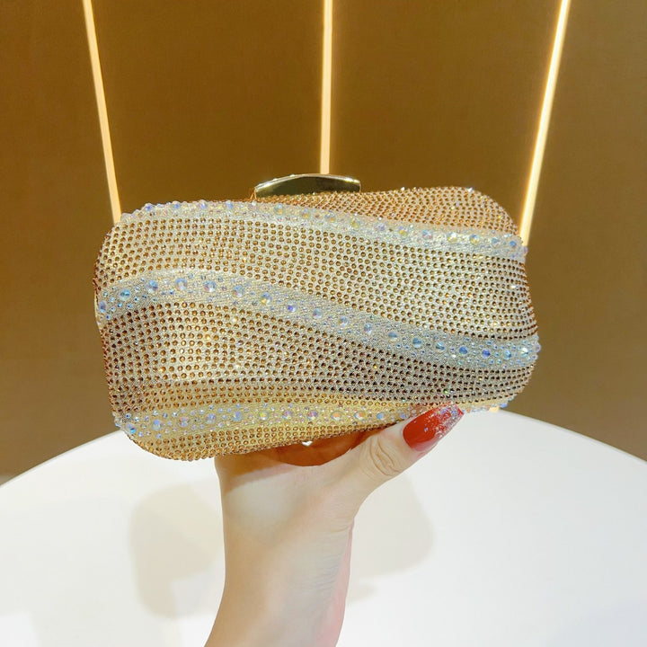Rhinestone-Studded Clutch Purse