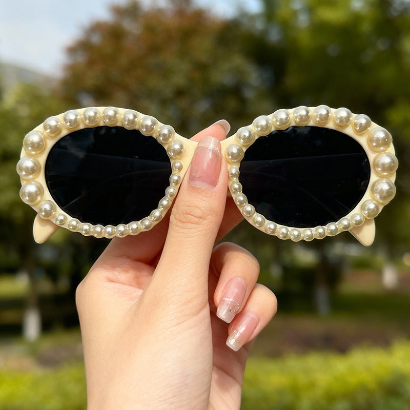 Decorative Pearl Frame Sunglasses Kalsten