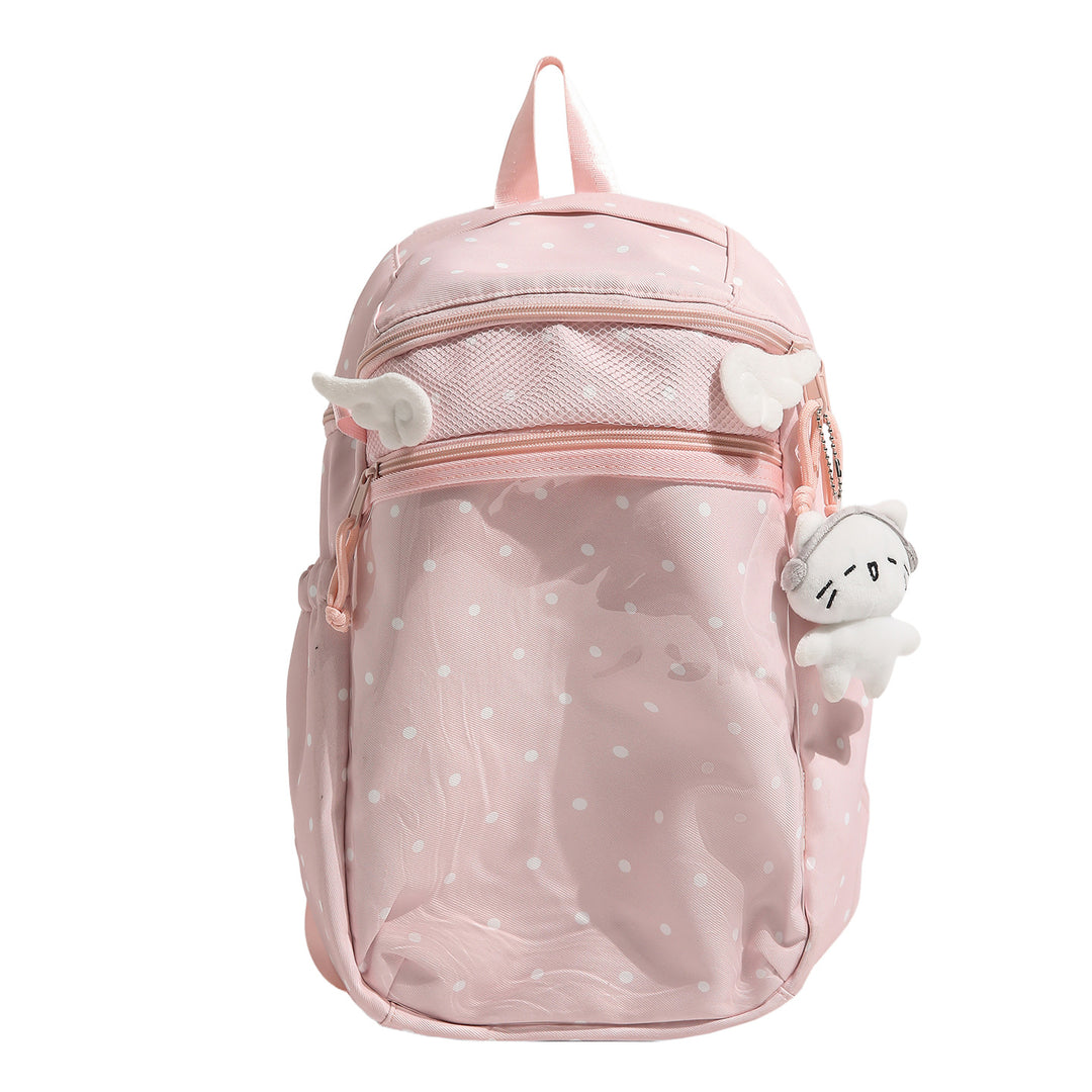 Transparent Dot-Patterned Backpack Kalsten