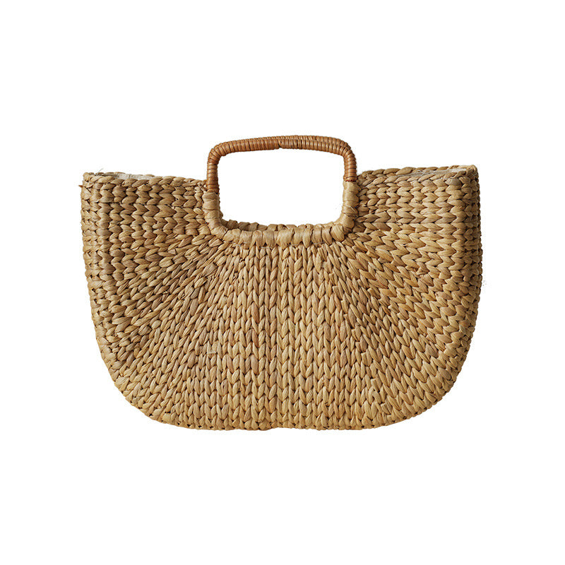 Handmade beach bag made of braided rattan Kalsten