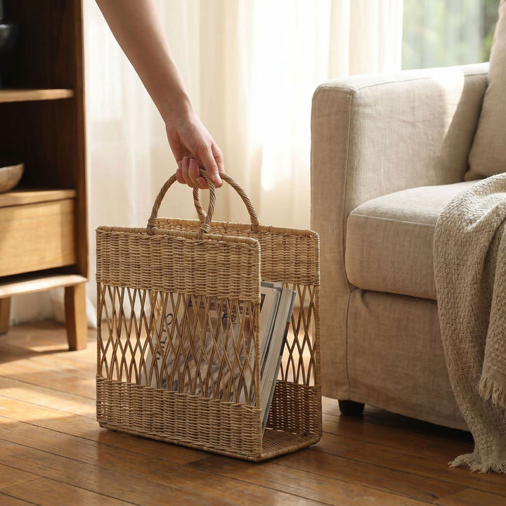 Handmade storage basket with viewing window Kalsten