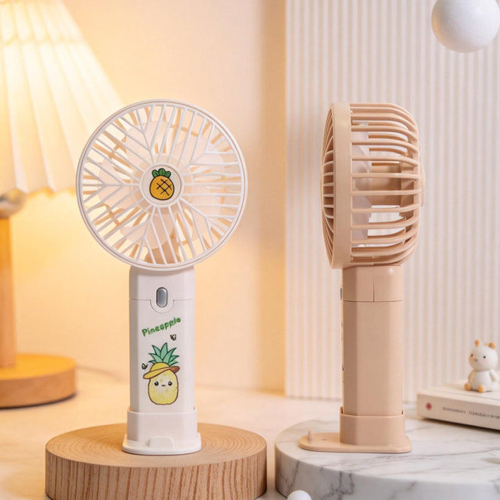 Women's portable USB table fan with built-in battery Kalsten