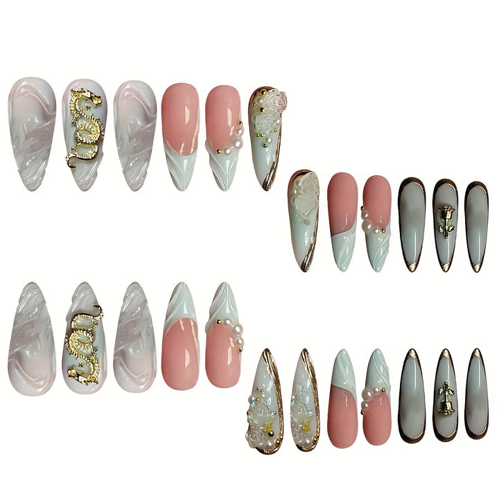 Decorative Sculpted Nail Enhancements Kalsten