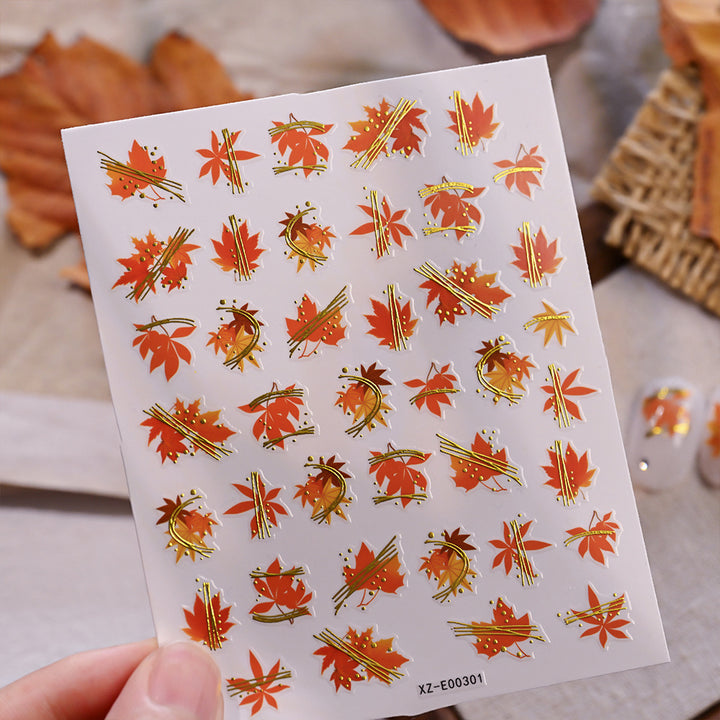 Autumn Leaf Nail Art Stickers